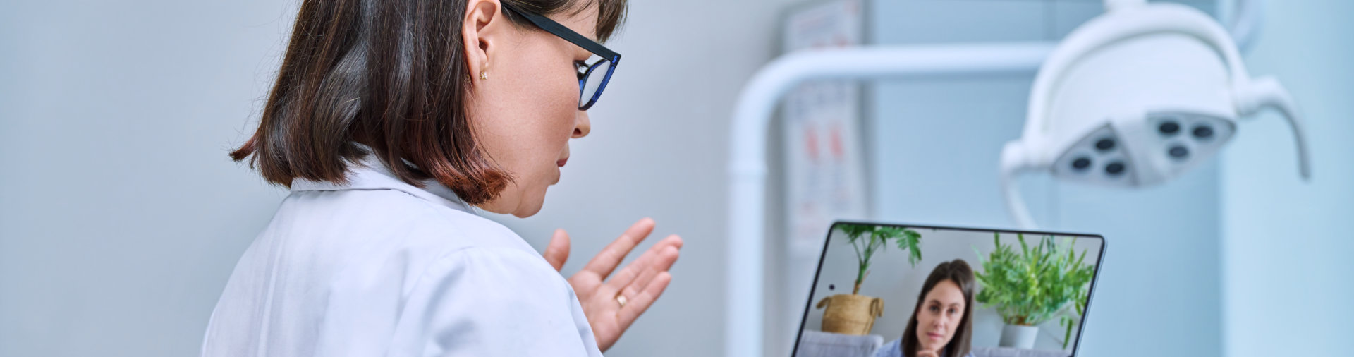 doctor and patient in a call